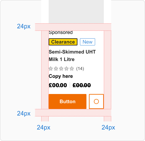 24px padding example